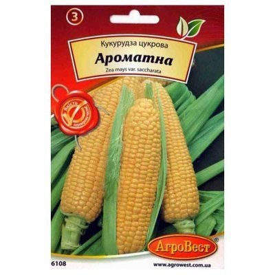 Насіння кукурудзи цукрової Ароматна, 20 г (АгроВест)