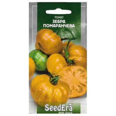 Насіння томату Зебра помаранчева, 0,1 г( Seedera) 4823073718810 фото