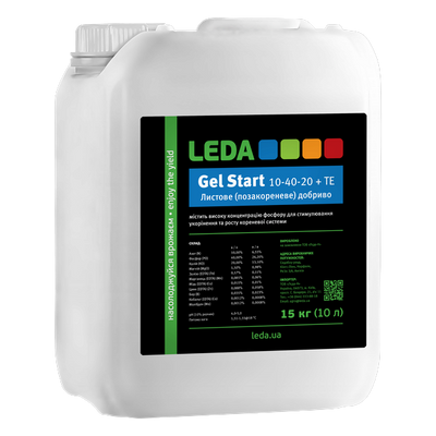 Добриво Gel Start 10-40-20 + ТЕ, 10 л / 15 кг (Leda Agro)