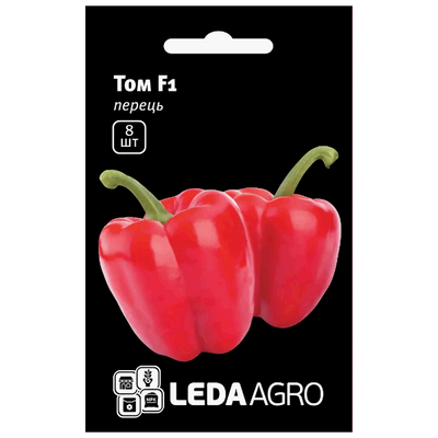 Насіння перцю солодкого Том F1, 8 шт (Leda Agro)