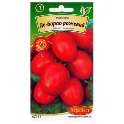 Насіння томату Де-барао рожевий , 0,2 г (АгроВест) 48471114 фото