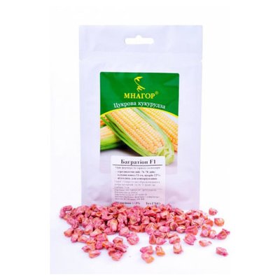 Насіння кукурудзи цукрової Багратіон 10 г (Мнагор) 4821000030936 фото