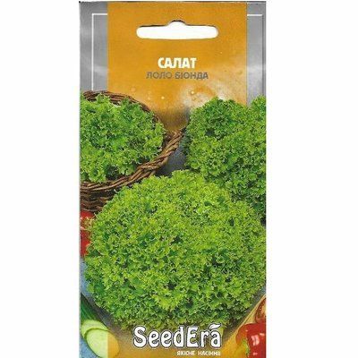 Насіння салату Лолло Біонда зелений (листовий), 1 г(Seedera)
