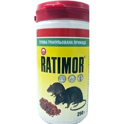 Готова гранульована принада RATIMOR, в банці, 250 г