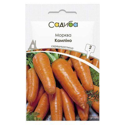 Насіння моркви Кампіно, 2 г (Садиба)