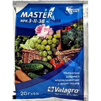 Мінеральне добриво MASTER &laquo;NPK 3-11-38&raquo; plus 20 г (Organic Planet)