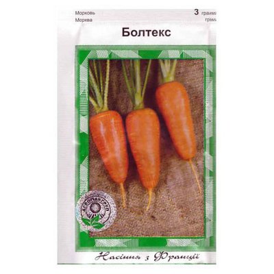 Насіння моркви Болтекс 3 г (АГРОПАКГРУП) 4821000018316 фото