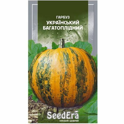 Насіння гарбуза багатоплідного Український Багатоплідний , 3 г (Seedera) 4823073702567 фото