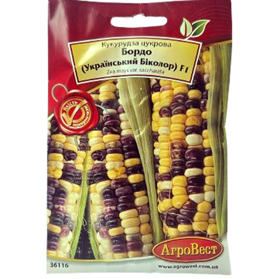 Насіння кукурудзи цукрової Бордо (Український Біколор) F1,5 г(Агровест)