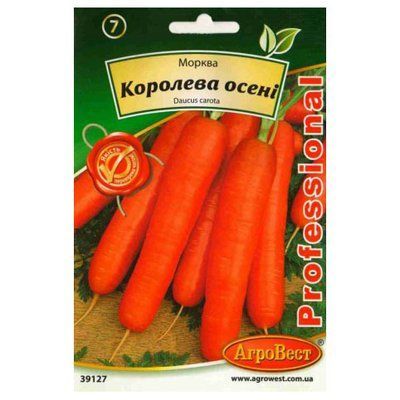 Насіння моркви Королева осені 10 г (АгроВест)