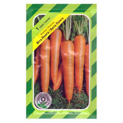 Насіння моркви Віта Лонга , 1 г (АГРОПАКГРУП) 4820110202141 фото