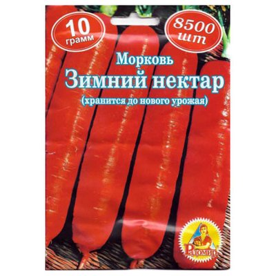 Насіння моркви Зимовий нектар, 10 г (Радомир) 2022252000599 фото