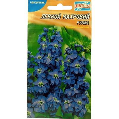 Насіння квітів Левкой махровий Румба, 0,1 г (Геліос)