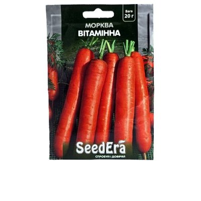Насіння моркви Вітамінна , 20 г (Seedera) 4823073714706 фото
