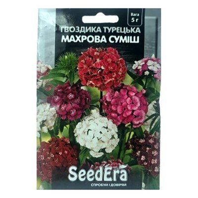 Насіння квітів Гвоздика турецька Махрова суміш, 5 г(SeedEra)