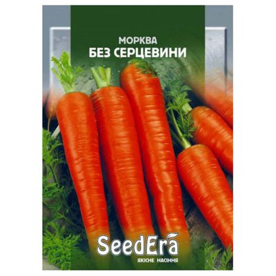 Насіння моркви Без серцевини , 20 г (Seedera) 4823073718209 фото