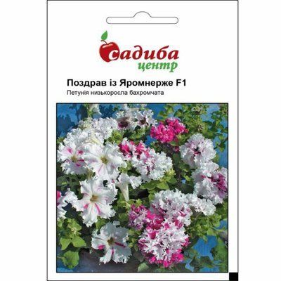 Петунія низькоросла бахромчата Поздрав із Яромнеже F1 10гранул (Садиба Центр)