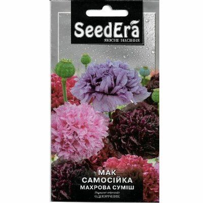 Насіння квітів Мак самосійка Махрова суміш 0,2 г (Seedera)