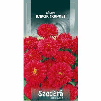 Насіння квітів Айстра низькоросла Класік Скарлет 0,25 г (Seedera)