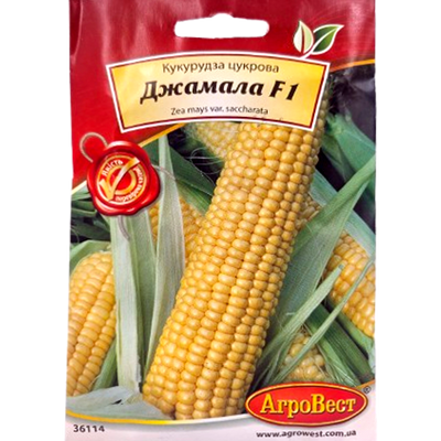 Насіння кукурудзи цукрової Джамала F1, 5 г(Агровест)