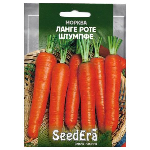 Насіння моркви Ланге Роте Штумпфе , 20 г (Seedera) 4823073714737 фото