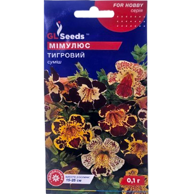 Насіння квітів Мімулюс Тигровий(суміш), 0,1г (GL Seeds)