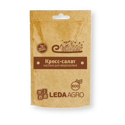 Насіння для мікрозелені Крес-салат, 5 г (Leda Agro)