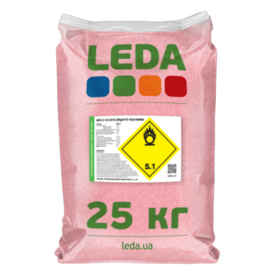 Добриво NPK 17-10-33 + 0,5MgO + ТЕ + GS + AMINO, 25 кг (Leda Agro)