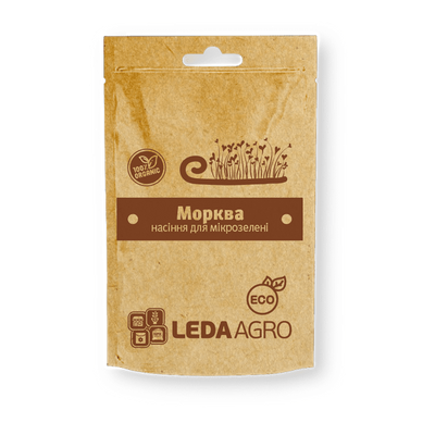 Насіння для мікрозелені Морква, 5 г (Leda Agro)