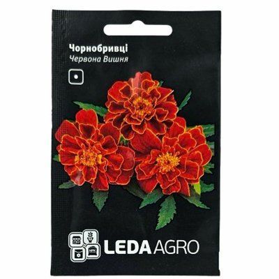 Насіння квітів чорнобривців Червона Вишня,0,25 г(LEDAAGRO)