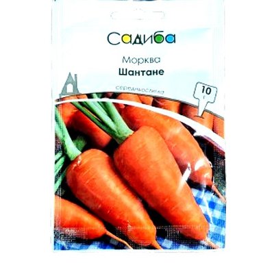 Насіння моркви Шантане , 10 г (Садиба) 4820146725119 фото