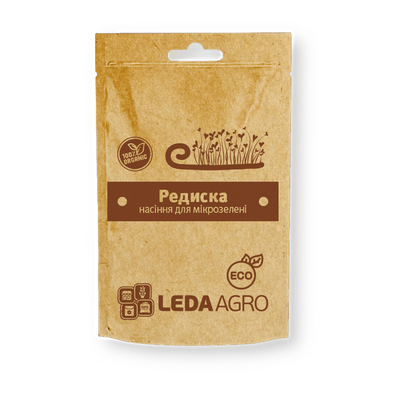 Насіння для мікрозелені Редиска, 10 г (Leda Agro)