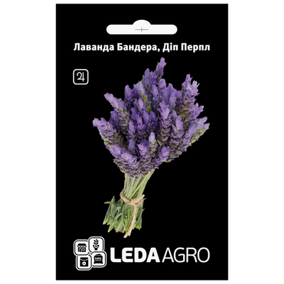 Насіння квітів Лаванда Бандера Діп Перпл, 20 шт (Leda Agro)