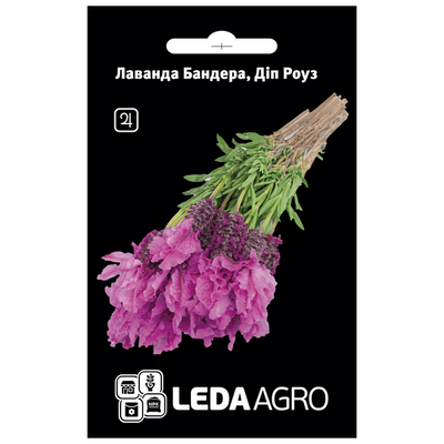 Насіння квітів Лаванда Бандера Діп Роуз, 20 шт (Leda Agro)