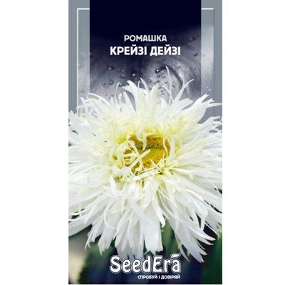 Насіння квітів Ромашка великоквіткова Крейзі Дейзі багаторічна Seedera, 0,1 г