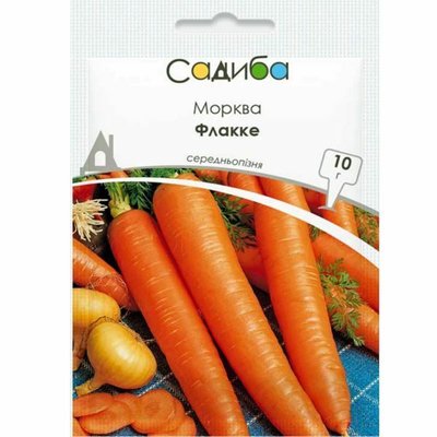 Насіння моркви Флакке, 10 г (Садиба) 4823111402688 фото