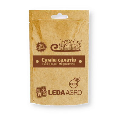 Насіння для мікрозелені Суміш салатів, 5 г (Leda Agro)