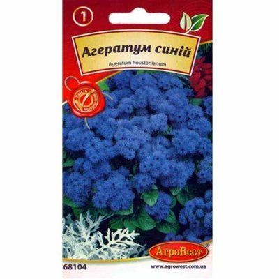 Квіти Агератум синій 0,1 г (АгроВест)