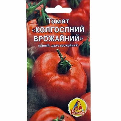 Насіння томату Колгоспний урожайний, 100 шт (Радомир) 2022253182423 фото