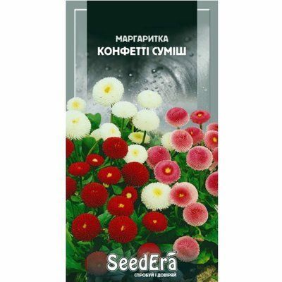 Маргаритка Конфетті суміш дворічна Seedera, 0,1 г