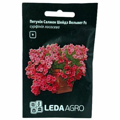 Насіння квітів Петунія Салмонд Шейдз Вельвет F1, 5 шт (LEDAAGRO)