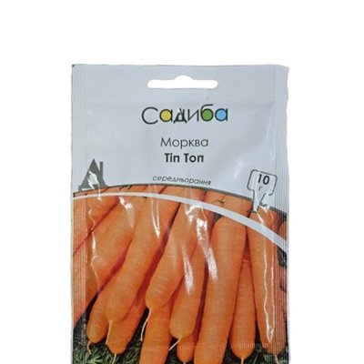 Насіння моркви Тіп Топ , 10 г (Садиба) 4820189022817 фото