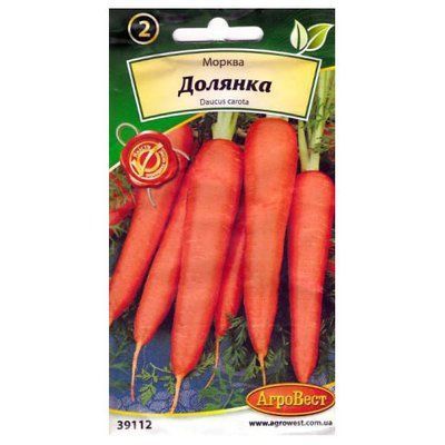 Насіння моркви Долянка , 10 г (АгроВест)