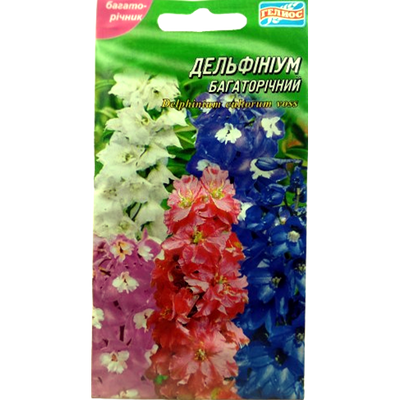 Насіння квітів Дельфініум багаторічний, 0,1 г(Геліос)