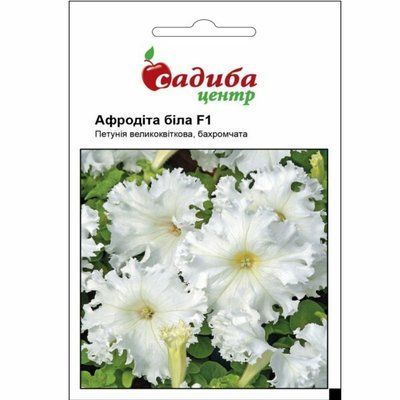 Петунія баготоквіткова Афродіта F1, біла, 10 шт (СадибаЦентр)