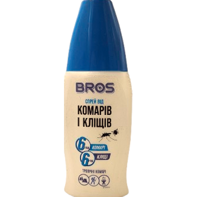 Спрей від комарів і кліщів , 100 мл (Bros)