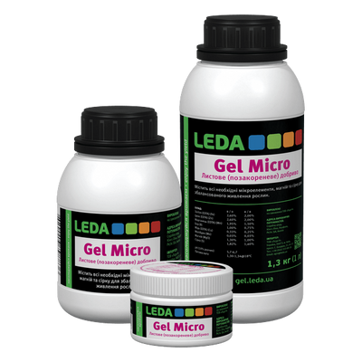 Добриво Gel Micro з мікроелементами, 1 л / 1,3 кг (Leda Agro)