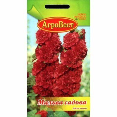 Квіти Мальва садова червона 0,3 г (АгроВест)