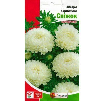 Айстра карликова Сніжок біла 0,3 г (Яскрава)